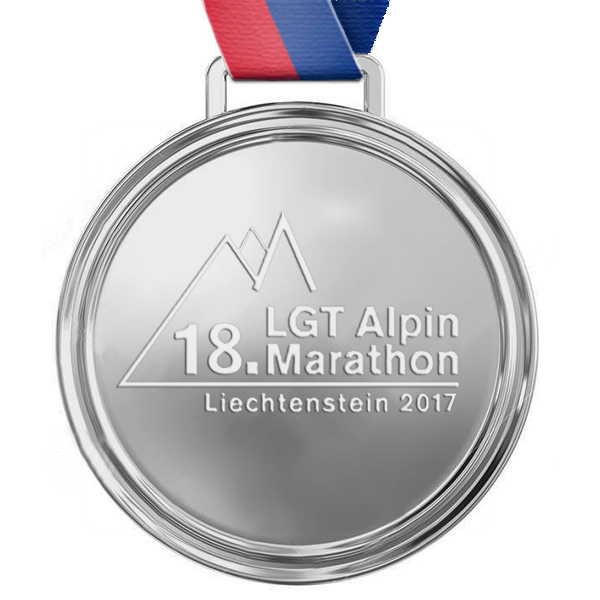 Liechtenstein Marathon Medaille