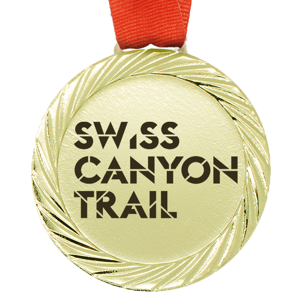 Swiss Canyon Trail 112 km Marathon Medaille