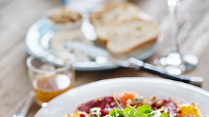 Orange Beetroot Salad with Honey Dressing