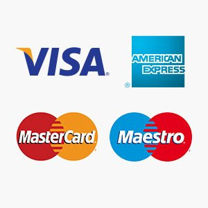 Kreditkarte Visa, American Express, MasterCard & Maestro