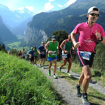 Jungfrau Marathon Aufstieg nach Wengen