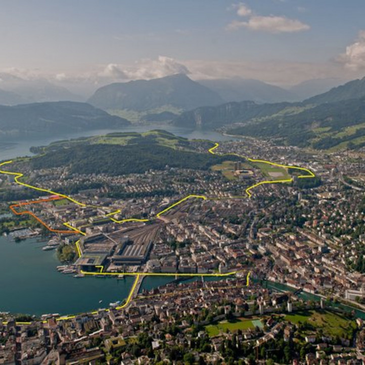 Strecke Swiss City Marathon Lucerne
