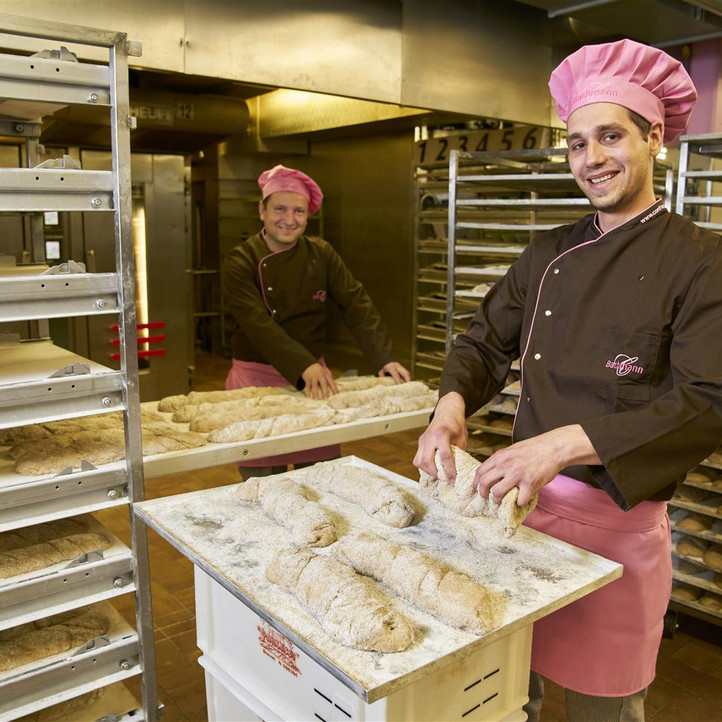 konditorei bachmann luzern in der bäckerei