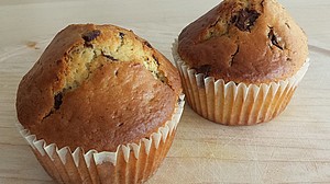 Vanilla Muffins with Chocolate Chips