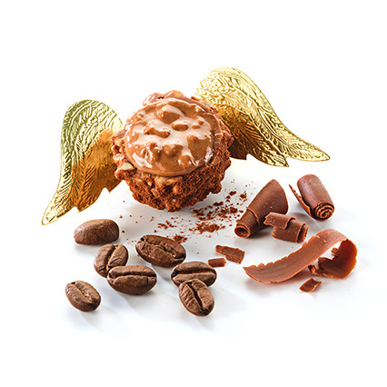 CoffeeWith a fine coffee note, coated with aromatic hazelnuts,milk chocolate and coffee crunch