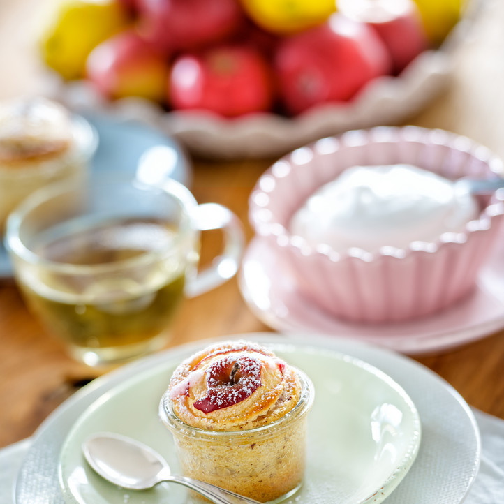 Apfel im Backförmchen