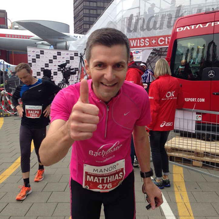 Matthias Bachmann Marathon Ziel Luzern Swiss City Marathon