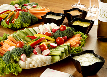 Vegetable & Dip Plates