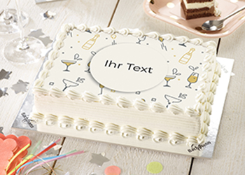 Photo cakes with your text