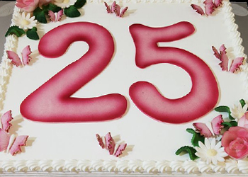 Number flip cakes