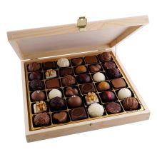 36pc. Wooden Praline Box