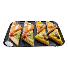 Canapé Diagonal Cardboard Plate 8pc.