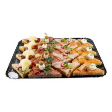 Canapé Diagonal Cardboard Plate Large 16pc.