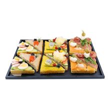 Canapés Diagonal Plate Big 12 pc.
