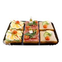 Canapés Large Cardboard plate small 6pc.