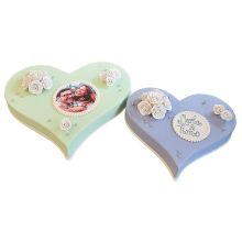 Wedding Cake Heart Duo Modern