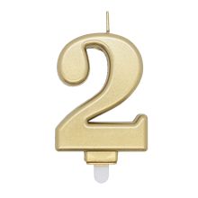 Number Candle Gold 2