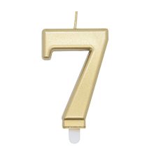 Number Candle Gold 7