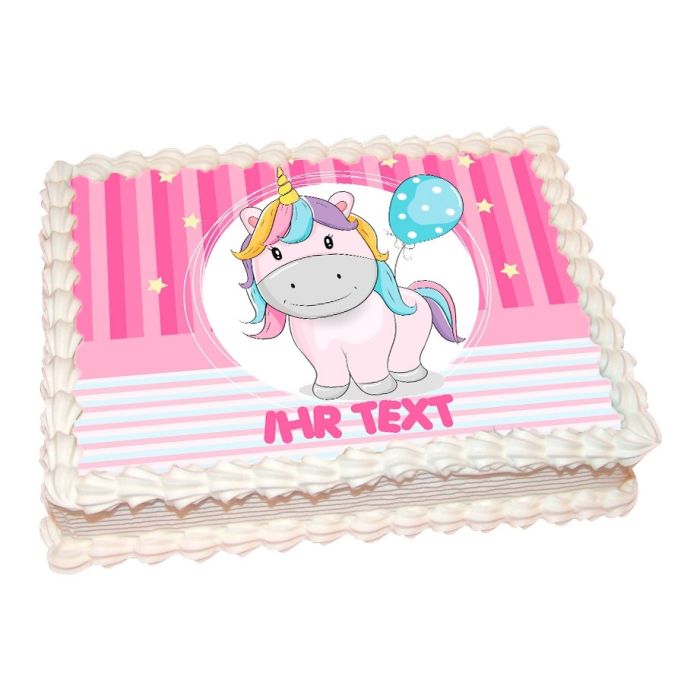 Fototorte Einhorn