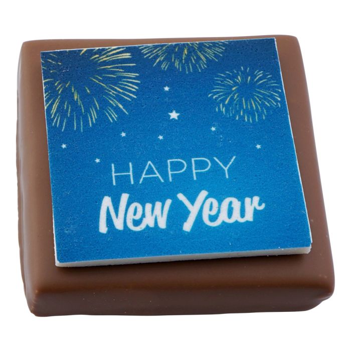 Give Away Square New Year 6 x 6 cm B2B