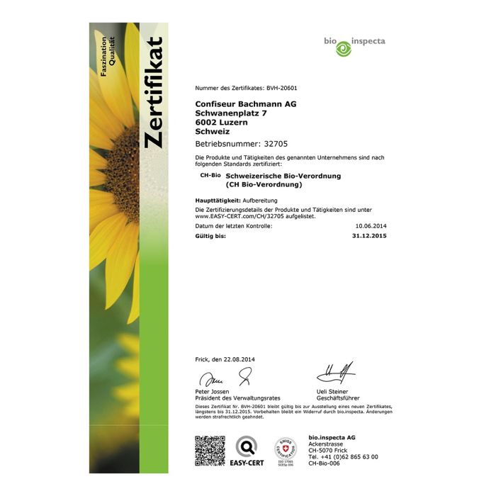 Zertifikat-BIO