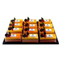 Mango Quark Schnitten 12 Stück mit Logo