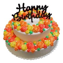 Duo-Torte goldene Rosen 