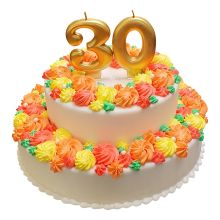 Duo-Torte goldene Rosen 