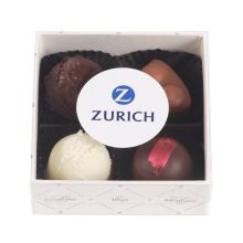 4er Pralinéverpackung transparent