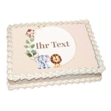Photo cake baby neutral