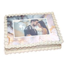 Photo cake marble