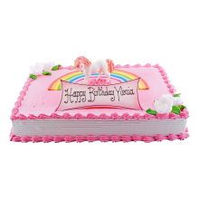 Cake Pink Birthday Roses