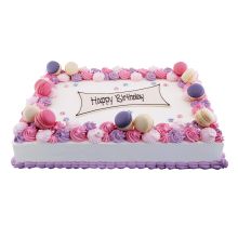 Cake Birthday Blue Roses
