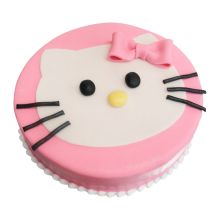 Children's birthday cake Hello Kitty pink