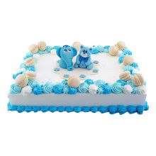 Cake Birthday Blue Roses