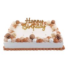 Cake Birthday Blue Roses