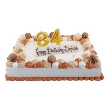Cake Birthday Blue Roses