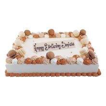 Cake Birthday Blue Roses
