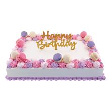 Cake Birthday Blue Roses