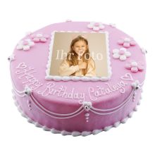 Children's birthday cake with photo