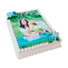 Foto auf Torte