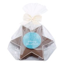 Lebkuchen Stern 12x12cm mit Masche