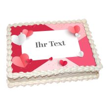 Photo Cake Hearts