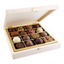 16pc. Wooden Praline Box