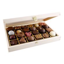 24pc. Wooden Praline Box