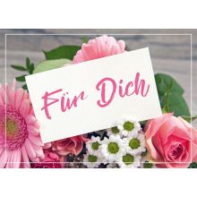 Geschenkkarte Rose