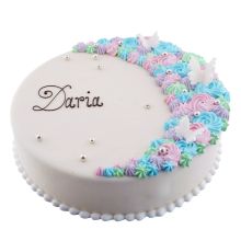 Color Cake Round Purple