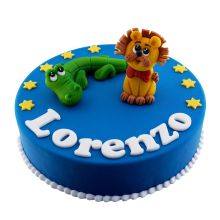 Color Cake Round Zoo