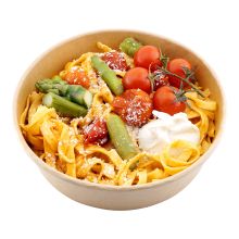 Tagliatelle mit Spargel & Burrata