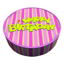 Shipping Cake Birthday Striped